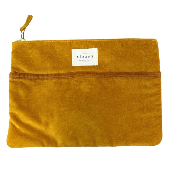 Sézane Mustard Clutch - Picture 1 of 4